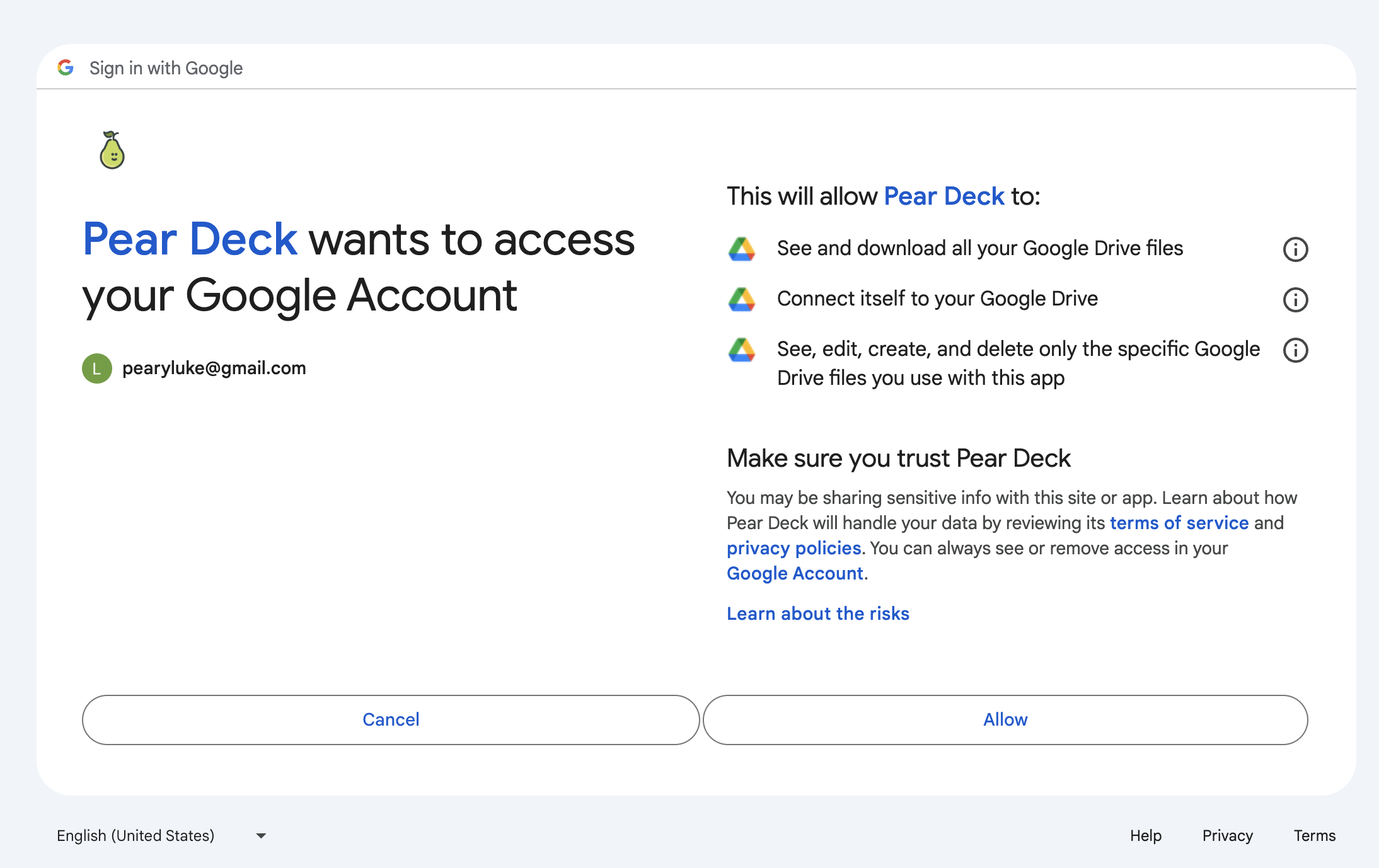 Create a Pear Deck Account