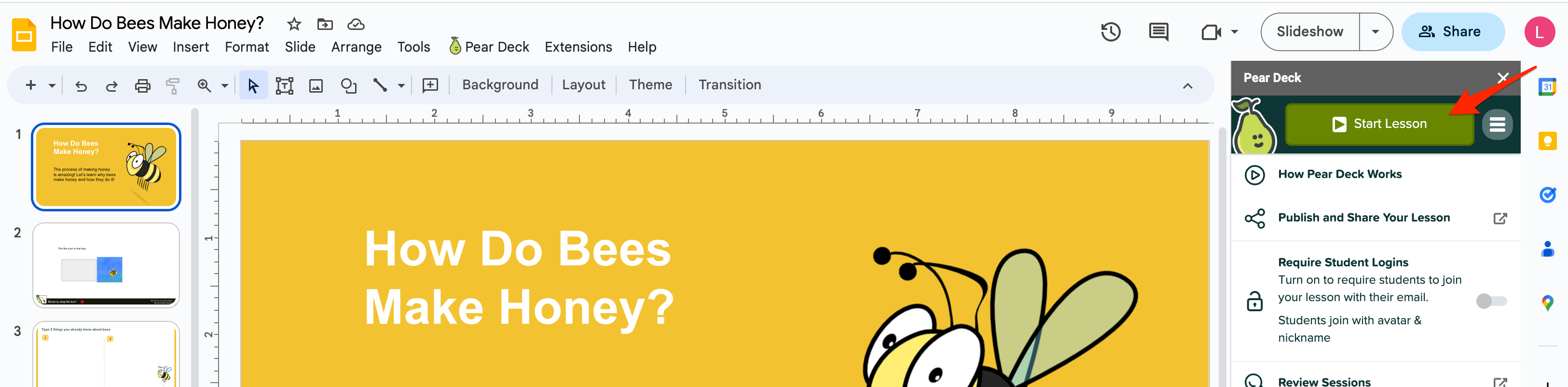 How to Present a Pear Deck